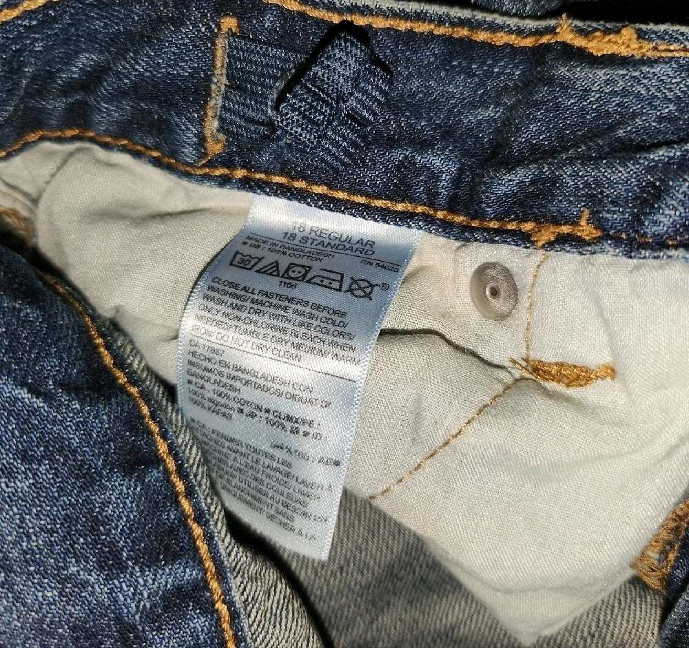 Old Navy Dark Blue Straight Leg Jeans